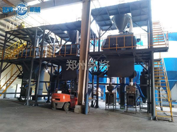 年產(chǎn)20萬噸干粉砂漿生產(chǎn)線案例分享，吉林雙贏涂料有限公司