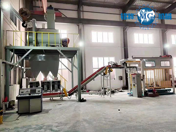 江蘇張家港輕質(zhì)石膏砂漿自動(dòng)化生產(chǎn)線安裝收尾！馬上準(zhǔn)備試機(jī)啦！